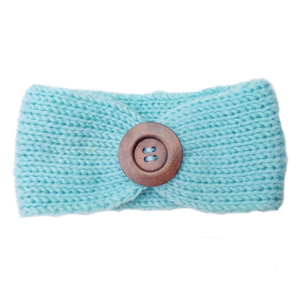 Soft Knitted Baby Headbands - Mint